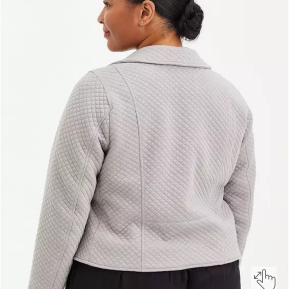 Torrid Gray Quilted Women's Jacket - Picture 2 of 6